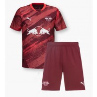 Camisa de Futebol RB Leipzig Antonio Nusa #7 Equipamento Secundário Infantil 2024-25 Manga Curta (+ Calças curtas)